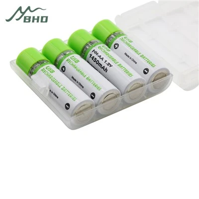 Baterai Micro USB AAA yang Dapat Diisi Ulang